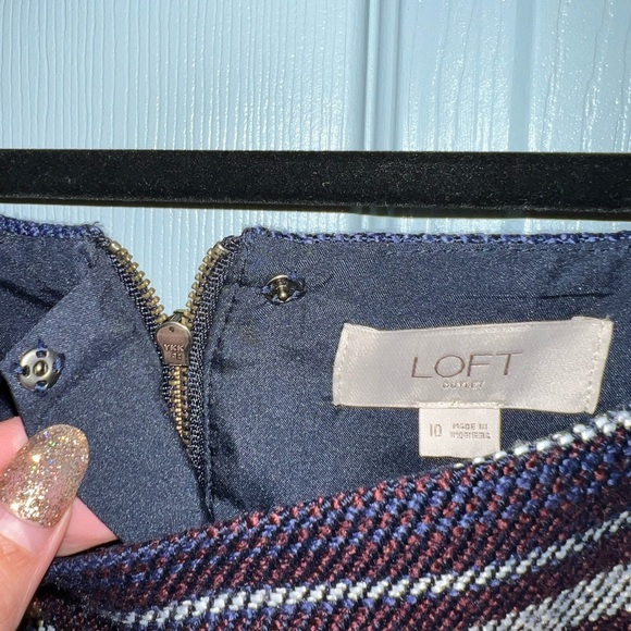 Loft Textured Skirt Sz 10 - Picture 5 of 5